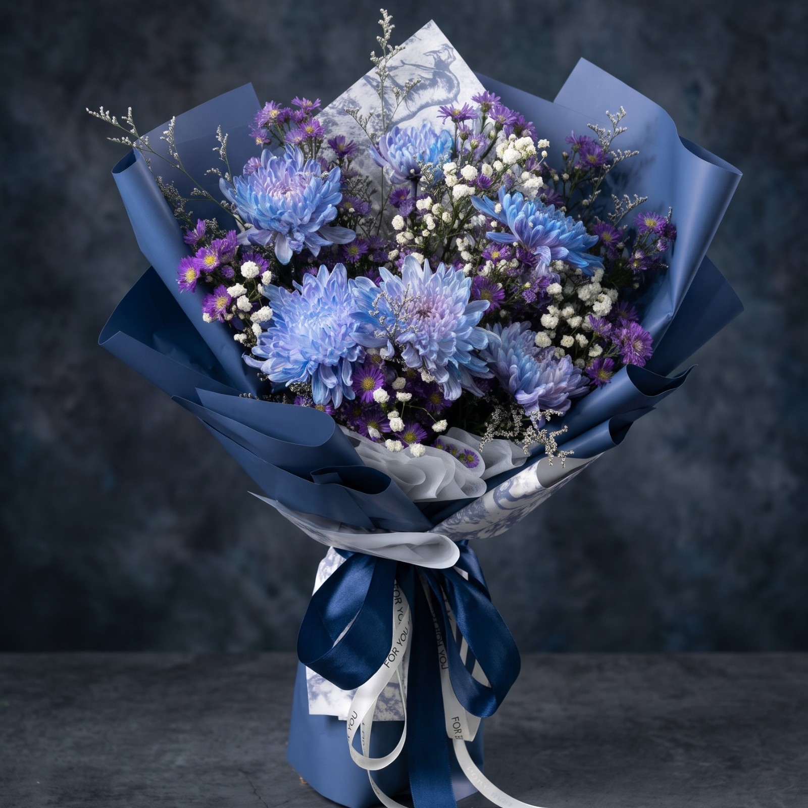 Chrys: Chrysanthemum, Blue