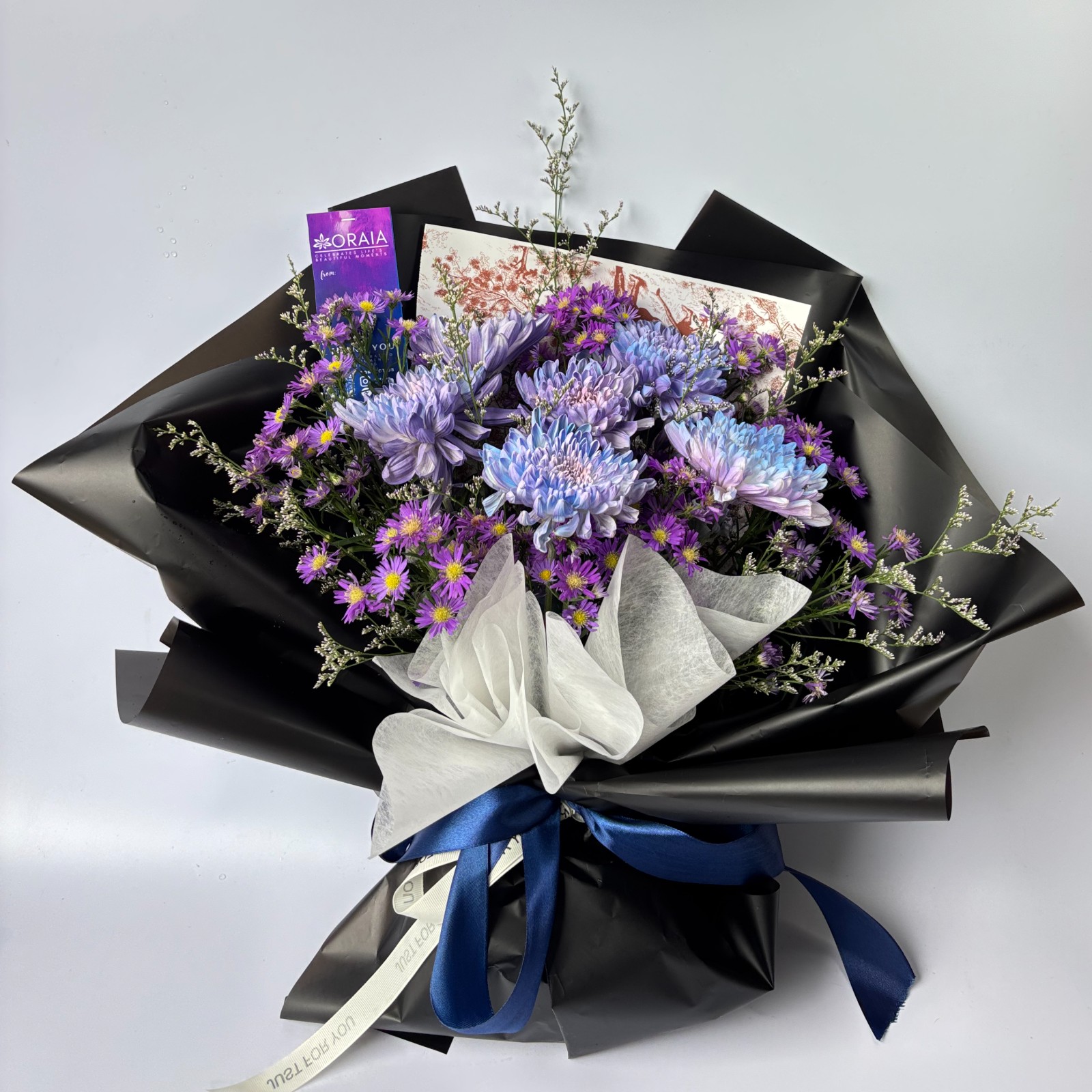 Olivia: Chrysanthemum, Purplish Blue