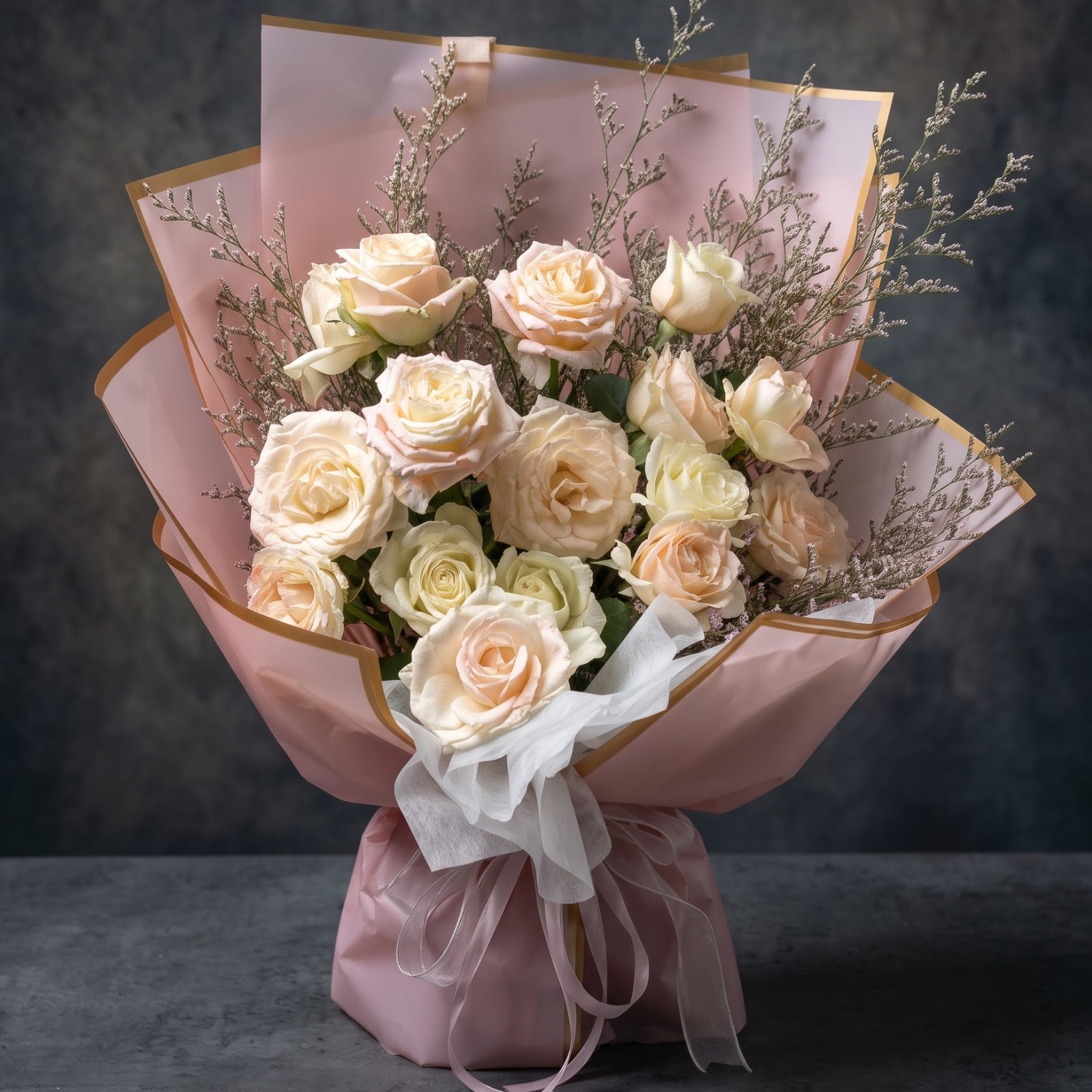 Sophia: Roses, Pink and White