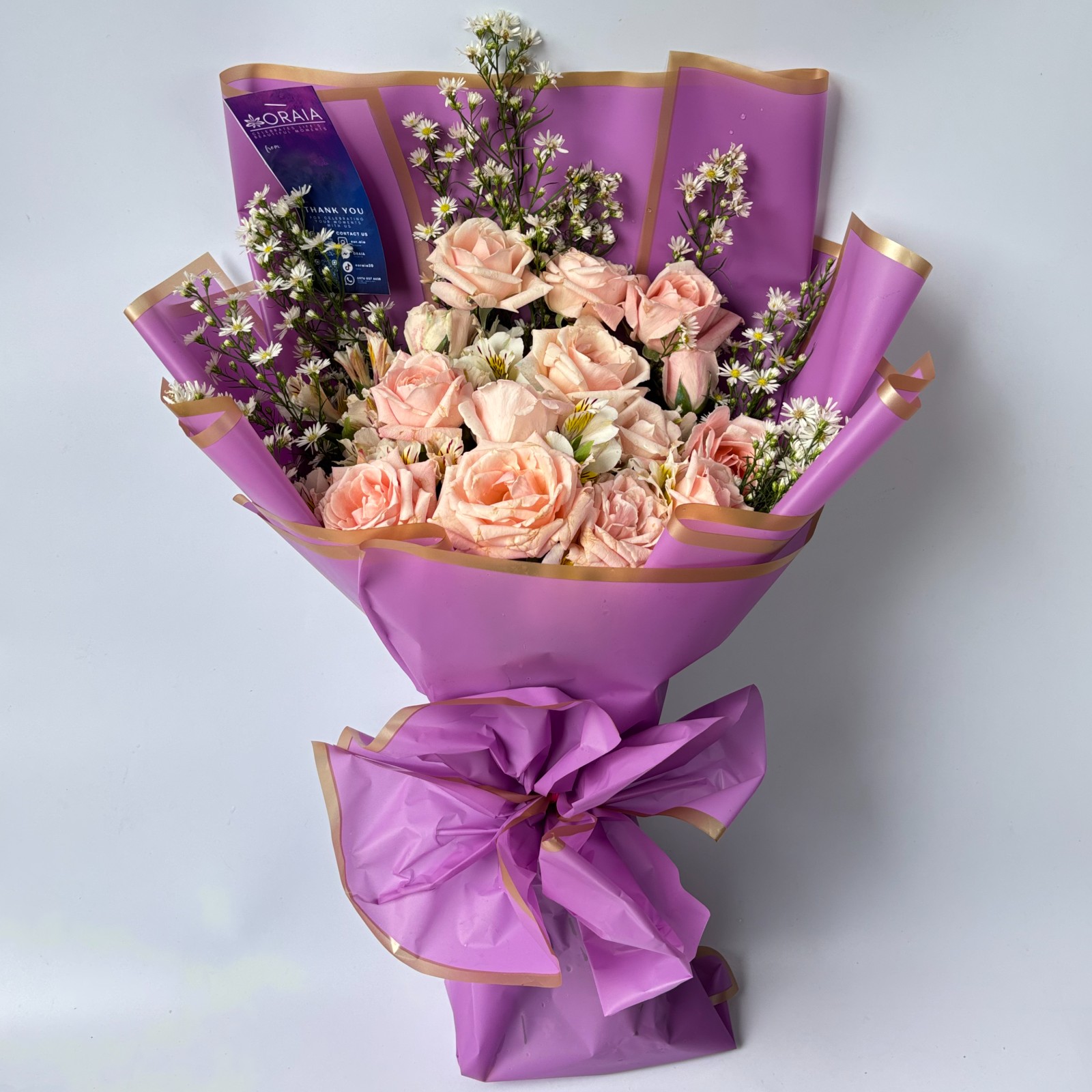 Serena: Roses, Soft Pink / Peach